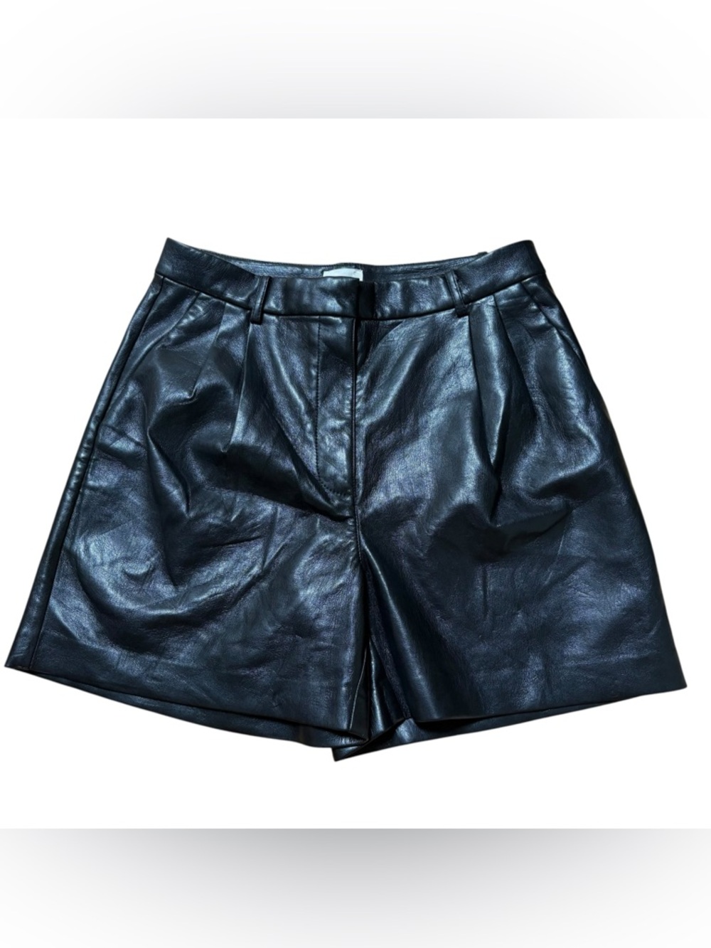 Wilfred Faux Leather 5" Shorts Black Size 4
